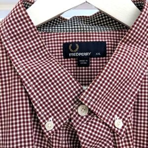 Fred Perry long sleeved button up - xxl